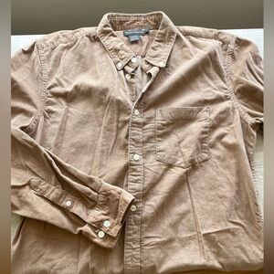 French Connection Brown button t-shirt